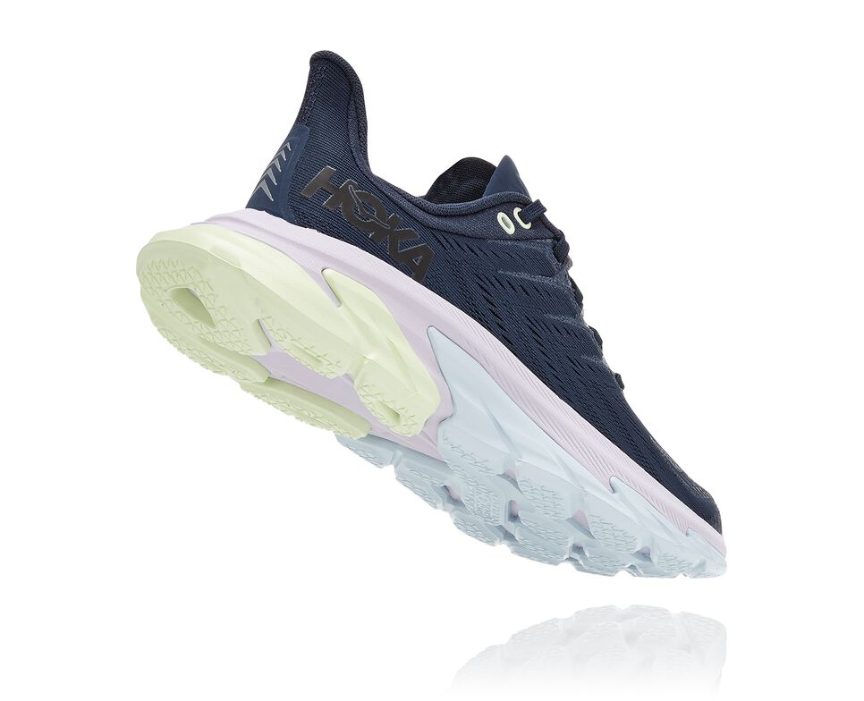 Women's Hoka One One Clifton Edge Road Running Shoes Outer Space / Orchid Hush | OJUZXC927