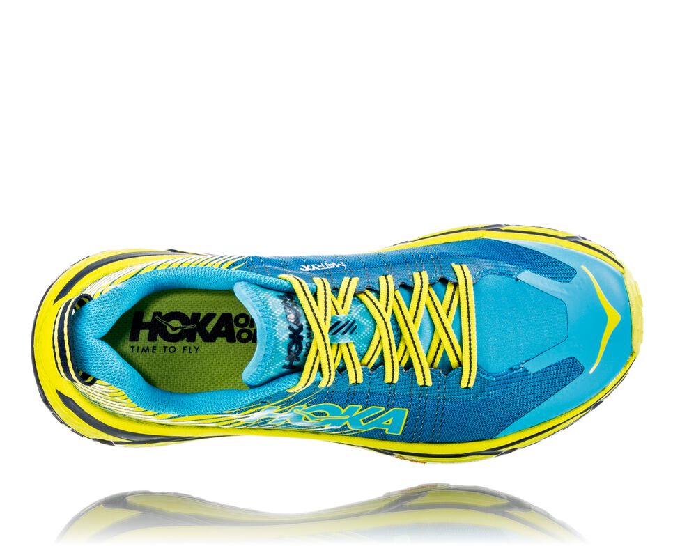 Women's Hoka One One EVO Mafate 2 Trail Running Shoes Cyan / Citrus | WYCZLX792