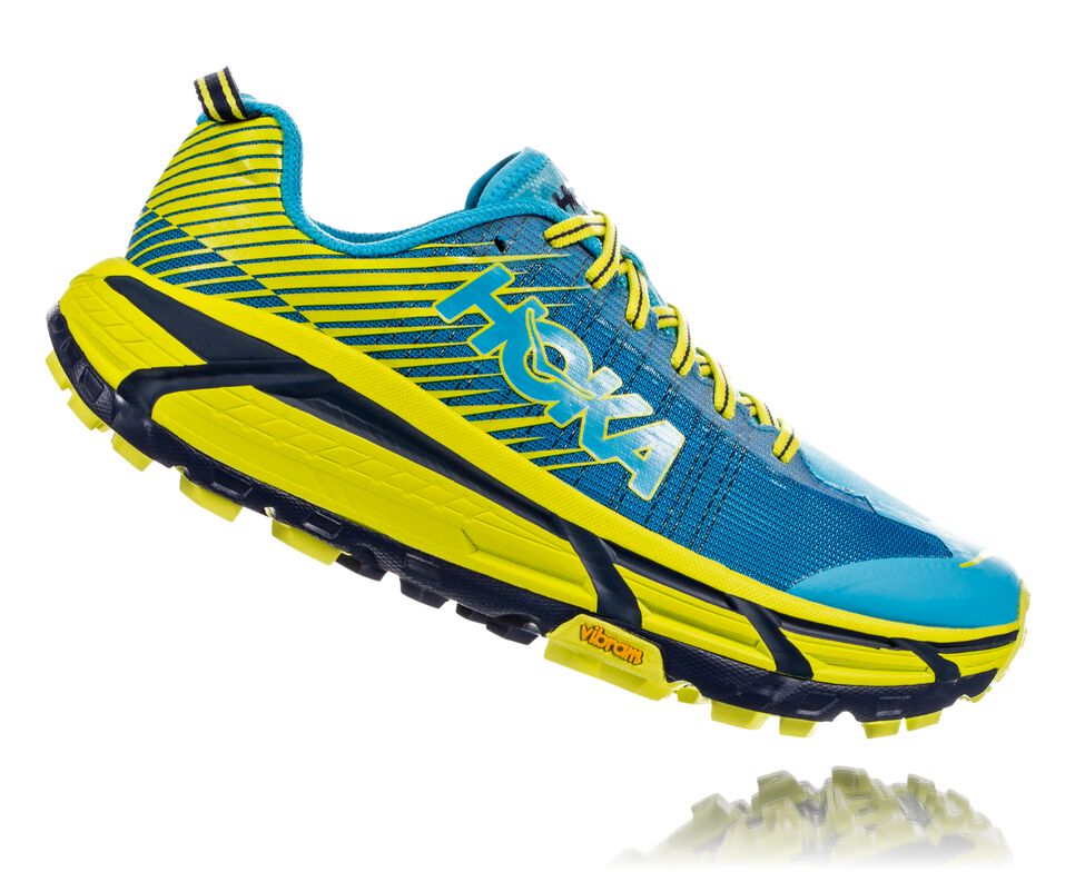 Women's Hoka One One EVO Mafate 2 Trail Running Shoes Cyan / Citrus | WYCZLX792