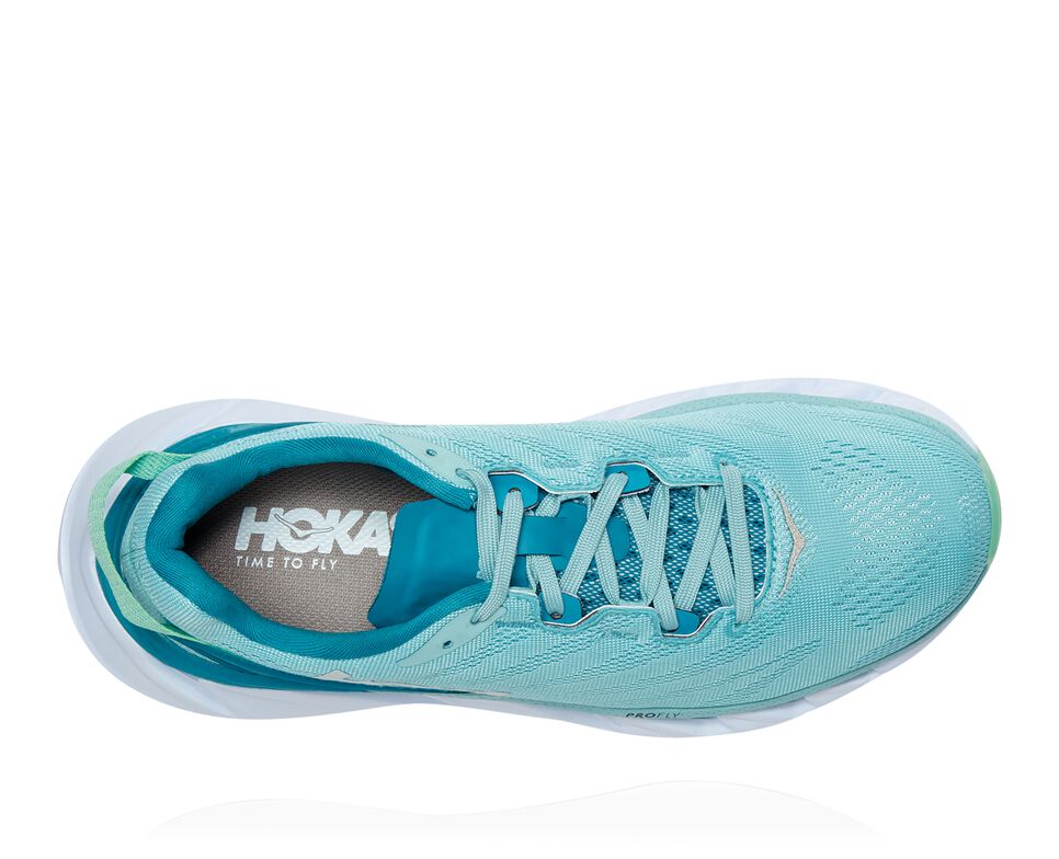 Women's Hoka One One Elevon 2 Road Running Shoes Antigua Sand / Caribbean Sea | KRMEZQ398