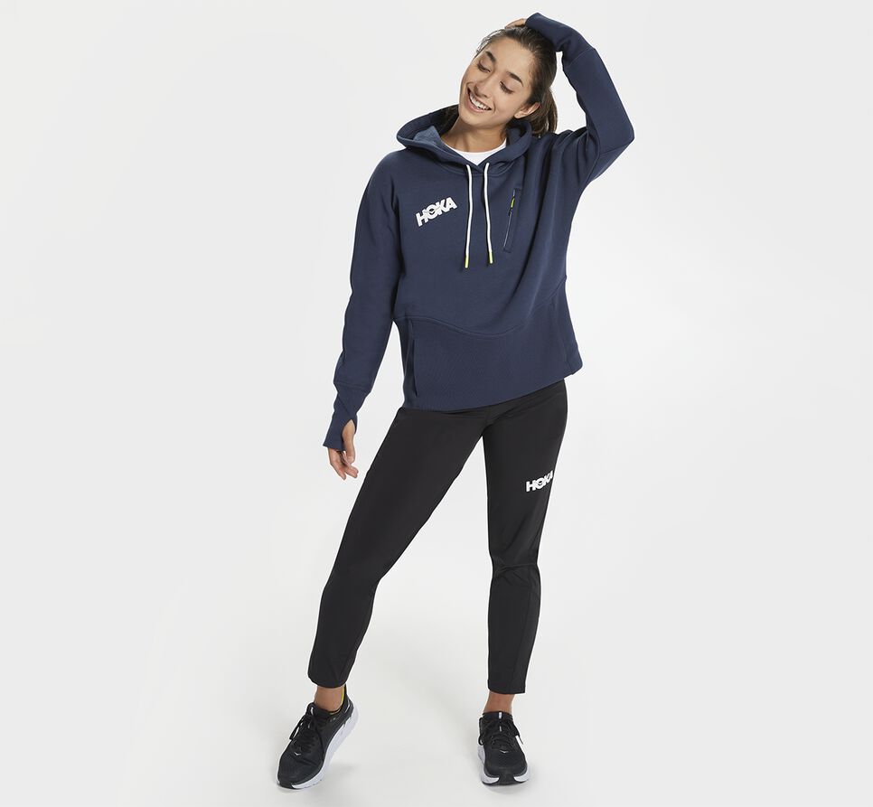 Women's Hoka One One Hoodie Hoodie Moonlit Ocean | ZGKHIE716