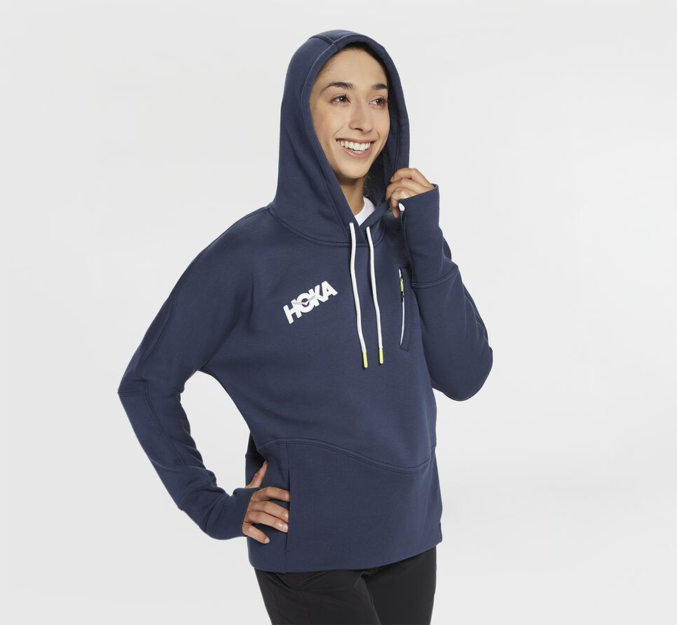 Women's Hoka One One Hoodie Hoodie Moonlit Ocean | ZGKHIE716