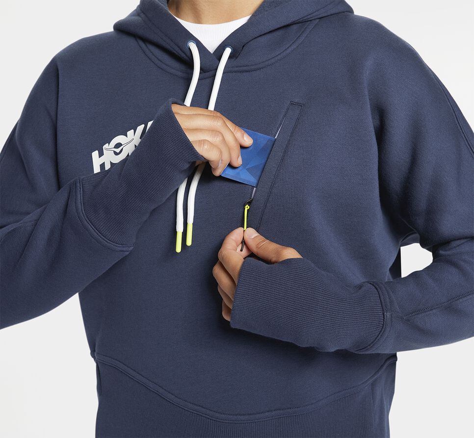 Women's Hoka One One Hoodie Hoodie Moonlit Ocean | ZGKHIE716