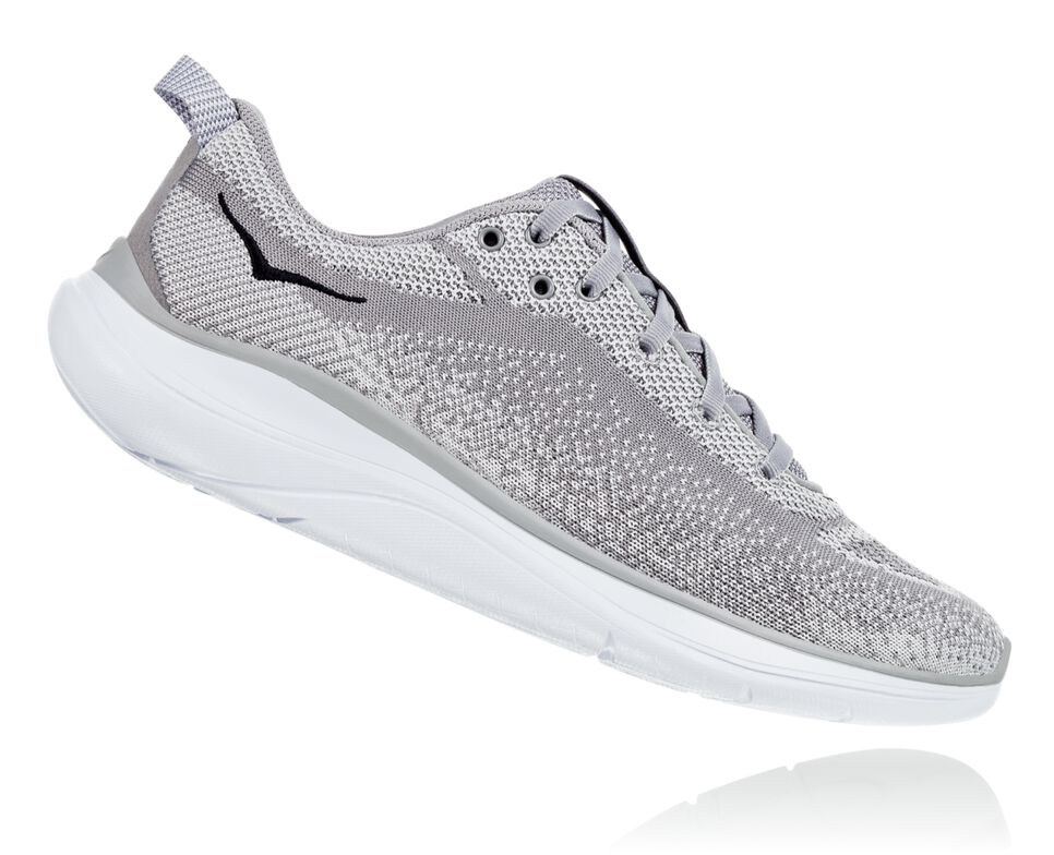 Women's Hoka One One Hupana Flow Road Running Shoes Drizzle / Lunar Rock | IREYTF632