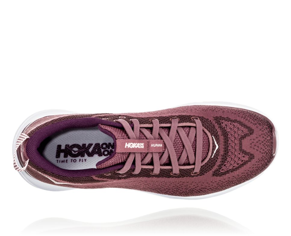 Women's Hoka One One Hupana Flow Road Running Shoes Rose Brown / Deep Mahogany | XCNWMY197