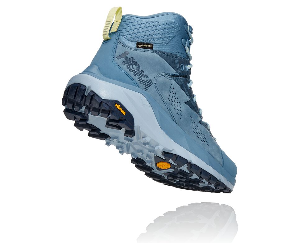 Women's Hoka One One Kaha GORE-TEX Hiking Boots Provincial Blue / Blue Fog | HJFIBQ256