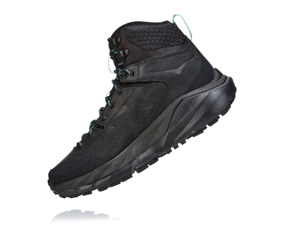 Women's Hoka One One Kaha GORE-TEX Hiking Boots Black / Antigua Sand | HZOBEJ129