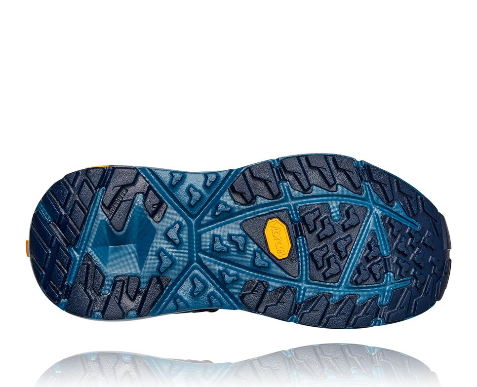 Women's Hoka One One Kaha Low GORE-TEX Hiking Boots Black Iris / Moroccan Blue | VNACPK679