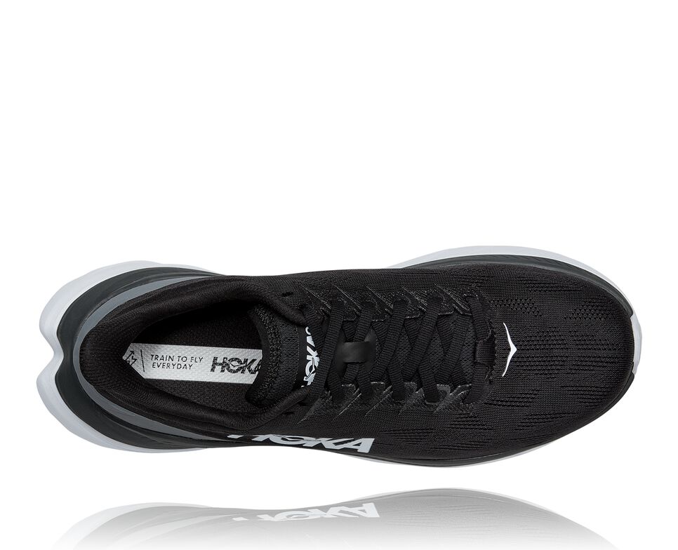 Women's Hoka One One Mach 4 Road Running Shoes Black / Dark Shadow | ZJVFDT781