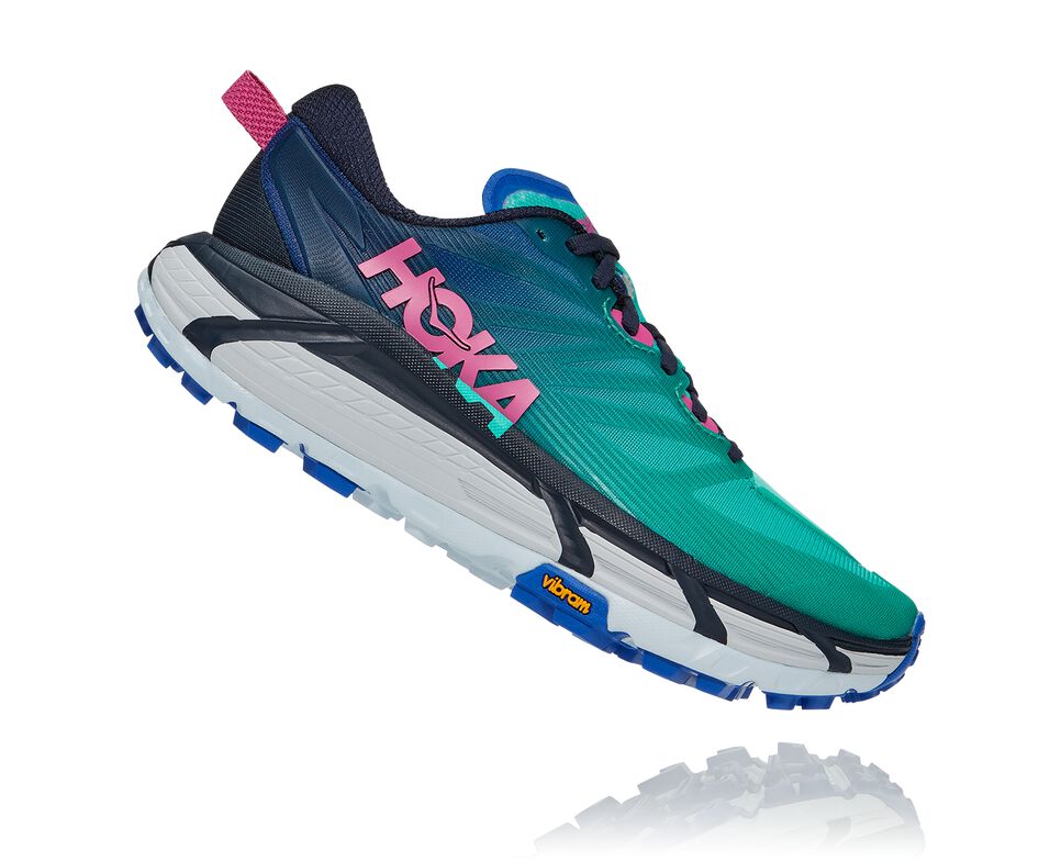 Women's Hoka One One Mafate Speed 3 Trail Running Shoes Dazzling Blue / Atlantis | SHMXYV927