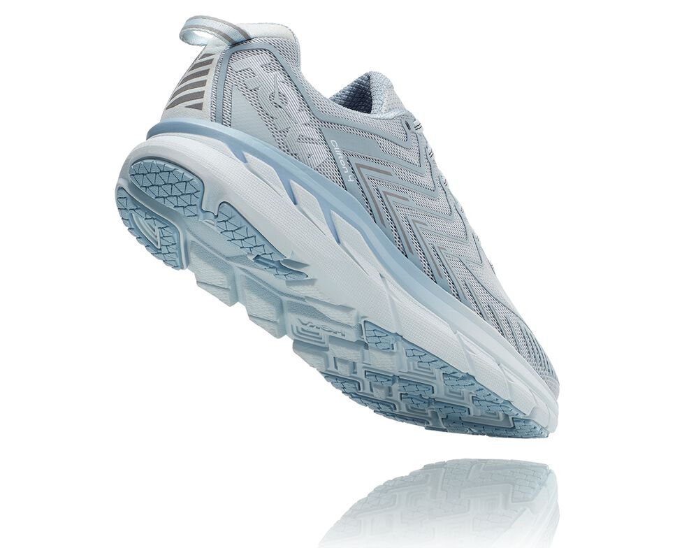 Women's Hoka One One OV Clifton Road Running Shoes Mist | WDNJGF065