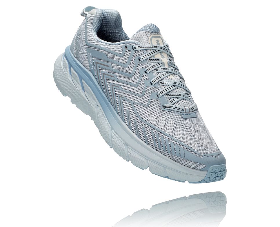 Women\'s Hoka One One OV Clifton Road Running Shoes Mist | WDNJGF065