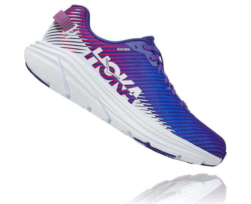 Women's Hoka One One Rincon 2 Road Running Shoes Clematis Blue / Arctic Ice | FPTUBJ086