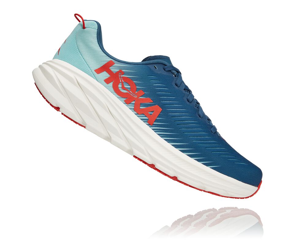 Women's Hoka One One Rincon 3 Road Running Shoes Real Teal / Eggshell Blue | KORSPI658