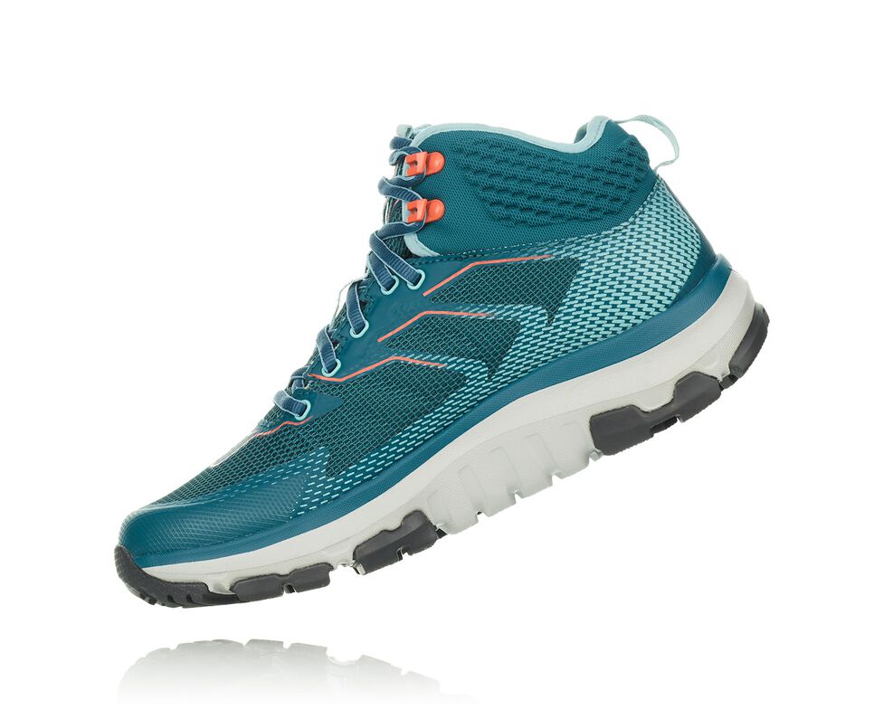 Women's Hoka One One Toa GORE-TEX Hiking Boots Dragonfly / Aqua Haze | IGYXBV325