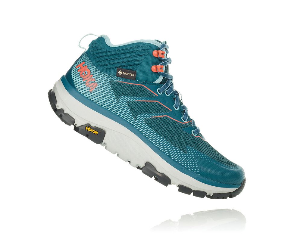 Women's Hoka One One Toa GORE-TEX Hiking Boots Dragonfly / Aqua Haze | IGYXBV325