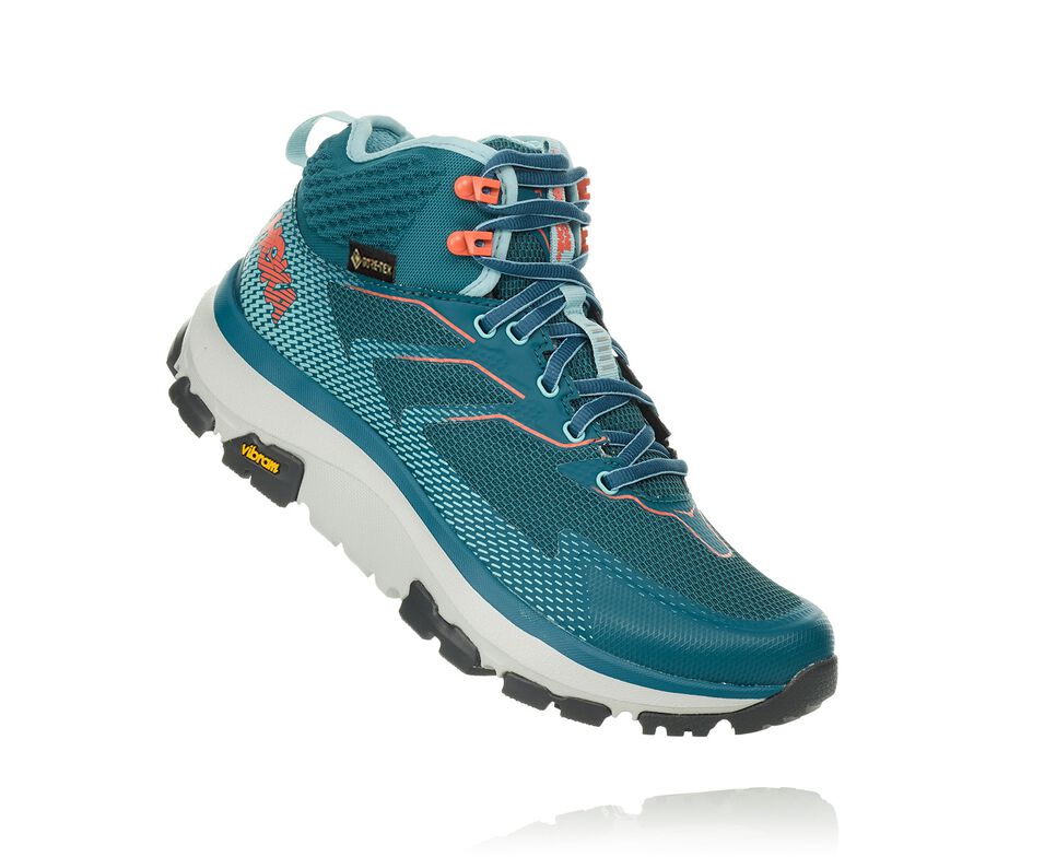 Women\'s Hoka One One Toa GORE-TEX Hiking Boots Dragonfly / Aqua Haze | MEFUYW267