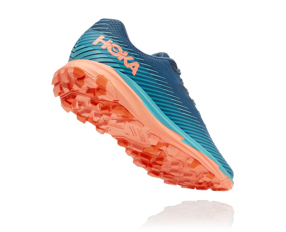 Women's Hoka One One Torrent 2 Trail Running Shoes Real Teal / Cantaloupe | FASVYO613