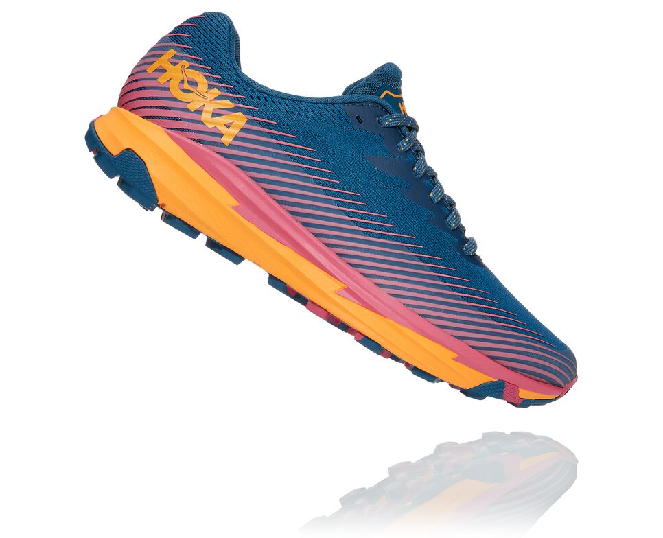 Women's Hoka One One Torrent 2 Trail Running Shoes Moroccan Blue / Saffron | HGJCTL673