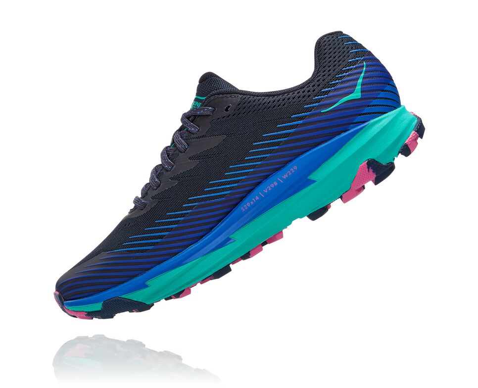 Women's Hoka One One Torrent 2 Trail Running Shoes Outer Space / Atlantis | TJYGON706